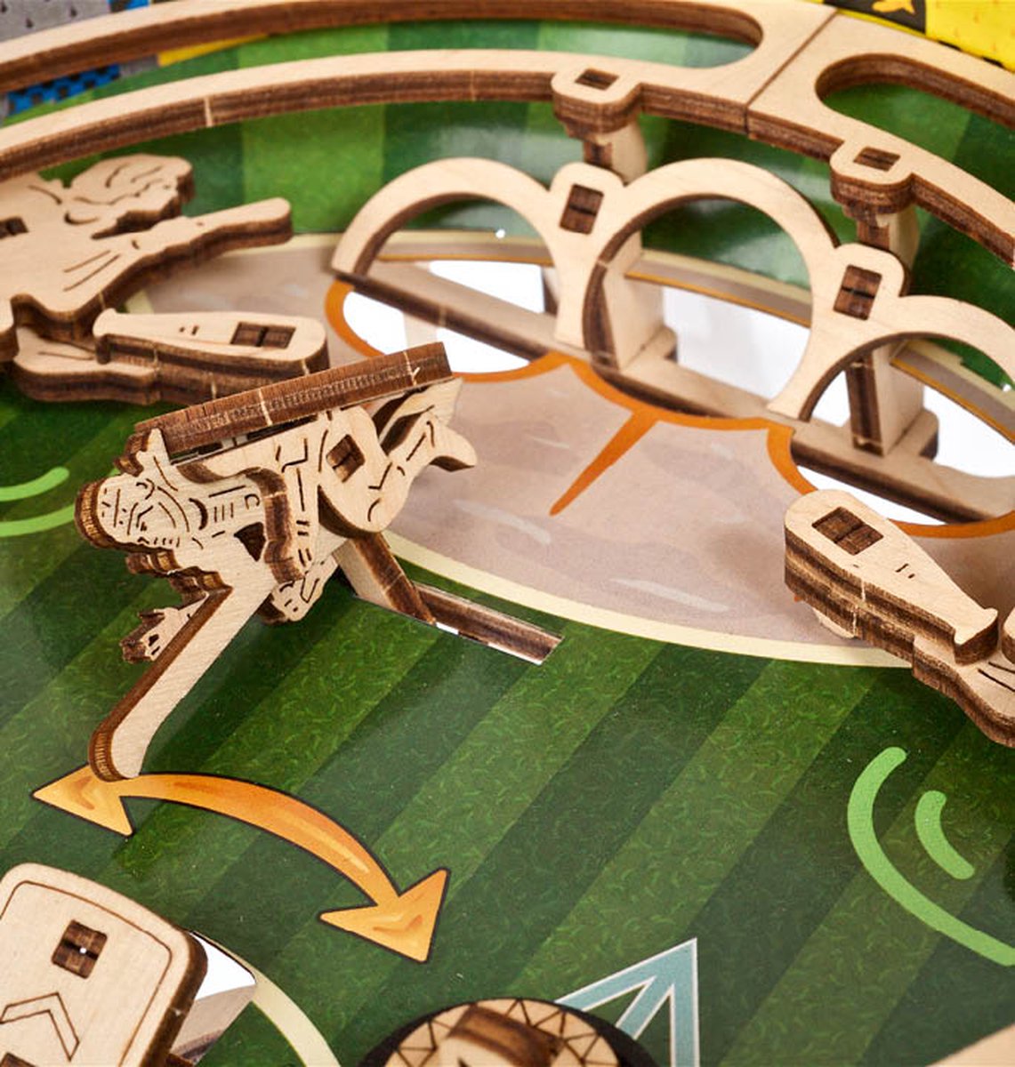 UGEARS 3D Modelbouw - Quidditch™ Pinball - Harry Potter™ - Mechanisch Bouwpakket Hout - Educatief Speelgoed — afbeelding 4