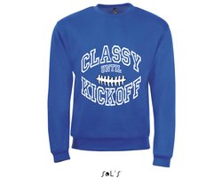 Sweatshirt 2-161 Classy until Kickoff - Navy, 3xL
