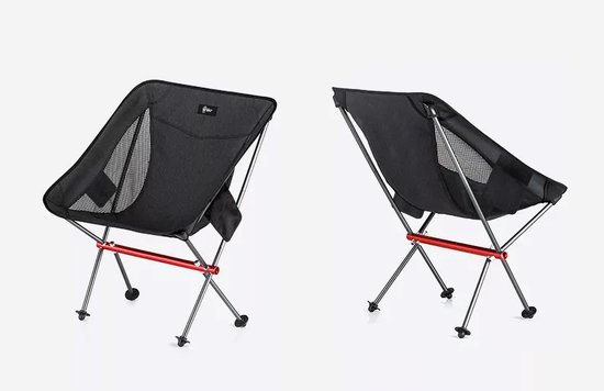 Hikr® Campingstoel - 150KG & 600D Oxford - Vouwstoel - Lichtgewicht - Campingstoeltje opvouwbaar - Outdoor stoel - Verstelbaar & inklapbaar van HI — afbeelding 4