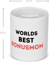 Akyol - worlds best bonusmom Spaarpot - Mama - de beste bonusmoeder - moeder cadeautjes - moederdag - verjaardagscadeau - verjaardag - cadeau - geschenk - kado - gift - moeder artikelen - 350 ML inhoud