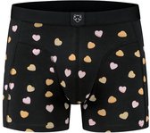 A-dam CANDYHEARTS - Boxer - Idéal comme cadeau - Katoen - Caleçons / Sous-vêtements - Homme - Zwart - L