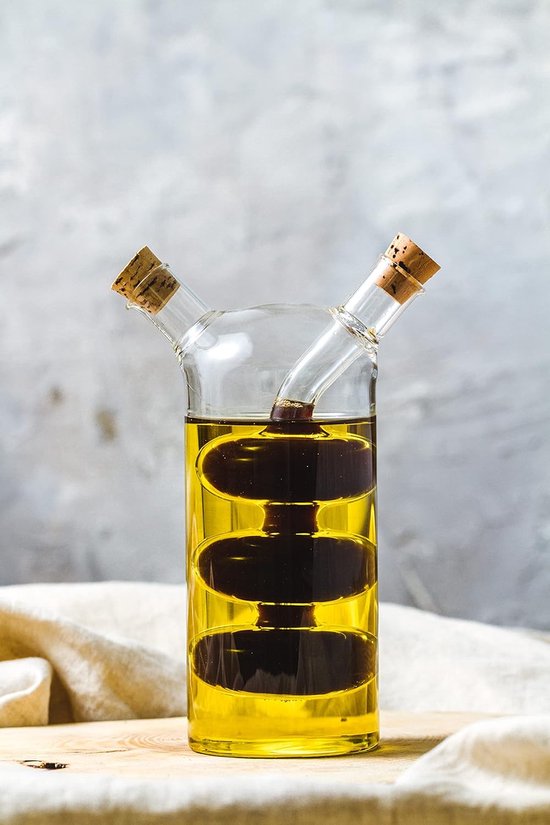 Distributeur d'huile d'olive et de vinaigre 2 en 1 bouteilles d