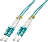 Lindy 46372 Câble fibre optique 3 m OM3 LC Turquoise