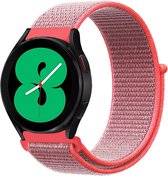 By Qubix Sport Loop nylon bandje - Roze - Xiaomi Mi Watch - Xiaomi Watch S1 - S1 Pro - S1 Active - Watch S2