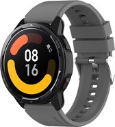 By Qubix Siliconen sportband - Grijs - Xiaomi Mi Watch - Xiaomi Watch S1 - S1 Pro - S1 Active - Watch S2