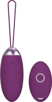 Playbird® - Vibrating Bullet - extra sterke vibraties - afstandsbediening - vibrerend ei - aubergine