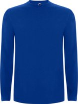 3 Pack Kobalt Blauw Effen t-shirt lange mouwen model Extreme merk Roly maat 3XL