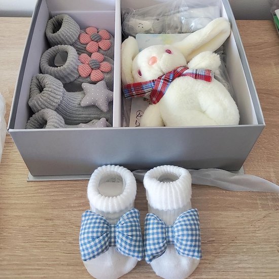 Ensemble Bébé Pottery Barn Kids - Chapeau, Chaussons Et Chaussettes Tricotés Motif Hibou - Gris Taille 0-3 Mois - Neuf Avec étiquettes
