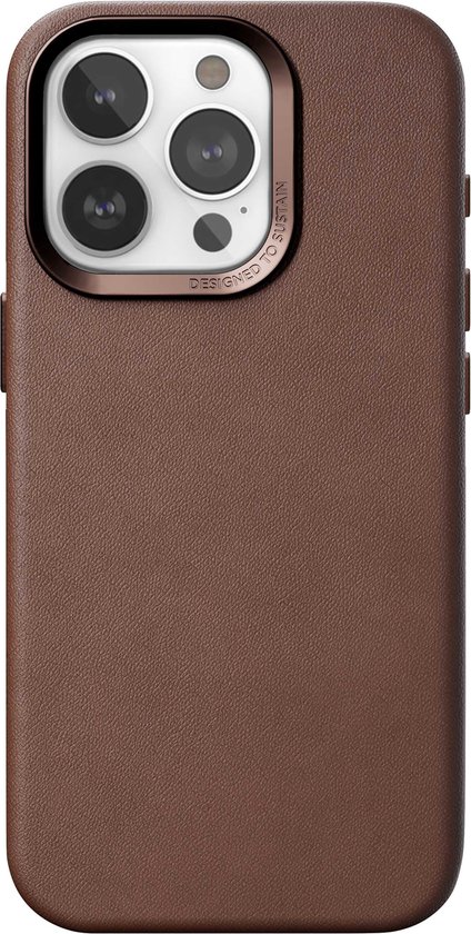 Bio Leather Case MagSafe - iPhone 15 Pro - Bruin