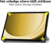 Hoes Geschikt voor Samsung Galaxy Tab A9 Plus Hoes Luxe Hoesje Book Case - Hoesje Geschikt voor Samsung Tab A9 Plus Hoes Cover - Eenhoorn