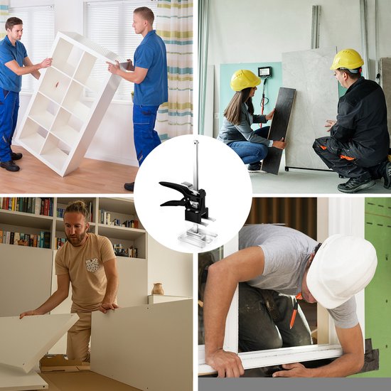 DBREAKS Werkbesparende arm, 35 cm, 2 stuks, keramische tegels, hoogteregelaar, langzame meubellifter met schaal, multifunctioneel handhefgereedschap voor tegellift, gipsplaten