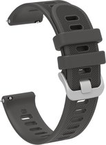 Siliconen bandje - geschikt voor Huawei Watch GT 2 42 mm / GT 3 42 mm / GT 3 Active 42 mm / GT 3 Pro 43 mm / GT 3 Elegant - antraciet