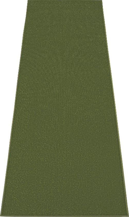 Tapiso Mono Runner Tapis Vert Uni Couloir Tapis à Poils Ras Taille - 100x1250