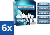 Gillette Scheermesjes Mach3 Turbo 5 stuks - Voordeelverpakking 6 stuks