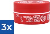 Redone Haar Styling Wax Hairwax 150 ml - Cobra Aqua - Voordeelverpakking 3 stuks