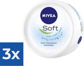 Nivea Soft Cream 200 Ml - Voordeelverpakking 3 stuks
