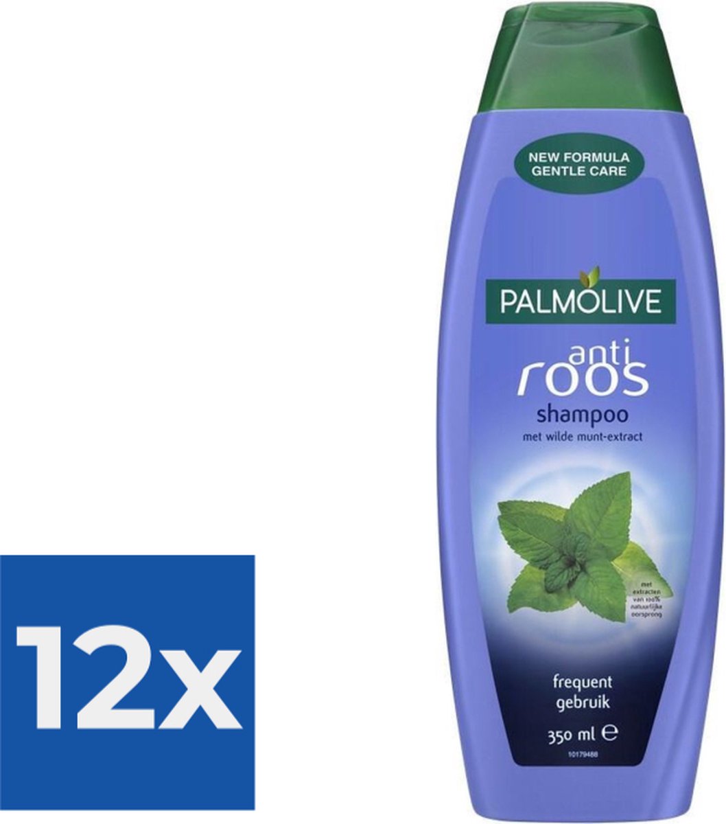 Palmolive Anti Roos Shampoo met Wilde Munt-Extract 350 ml - Voordeelverpakking 12 stuks