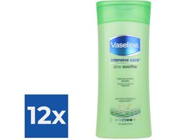 Vaseline Aloe Soothe - 200 ml - Bodylotion - 12 - 12 stuks
