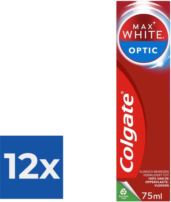 Colgate Tandpasta Max White One Optic 75 ml - Voordeelverpakking 12 stuks
