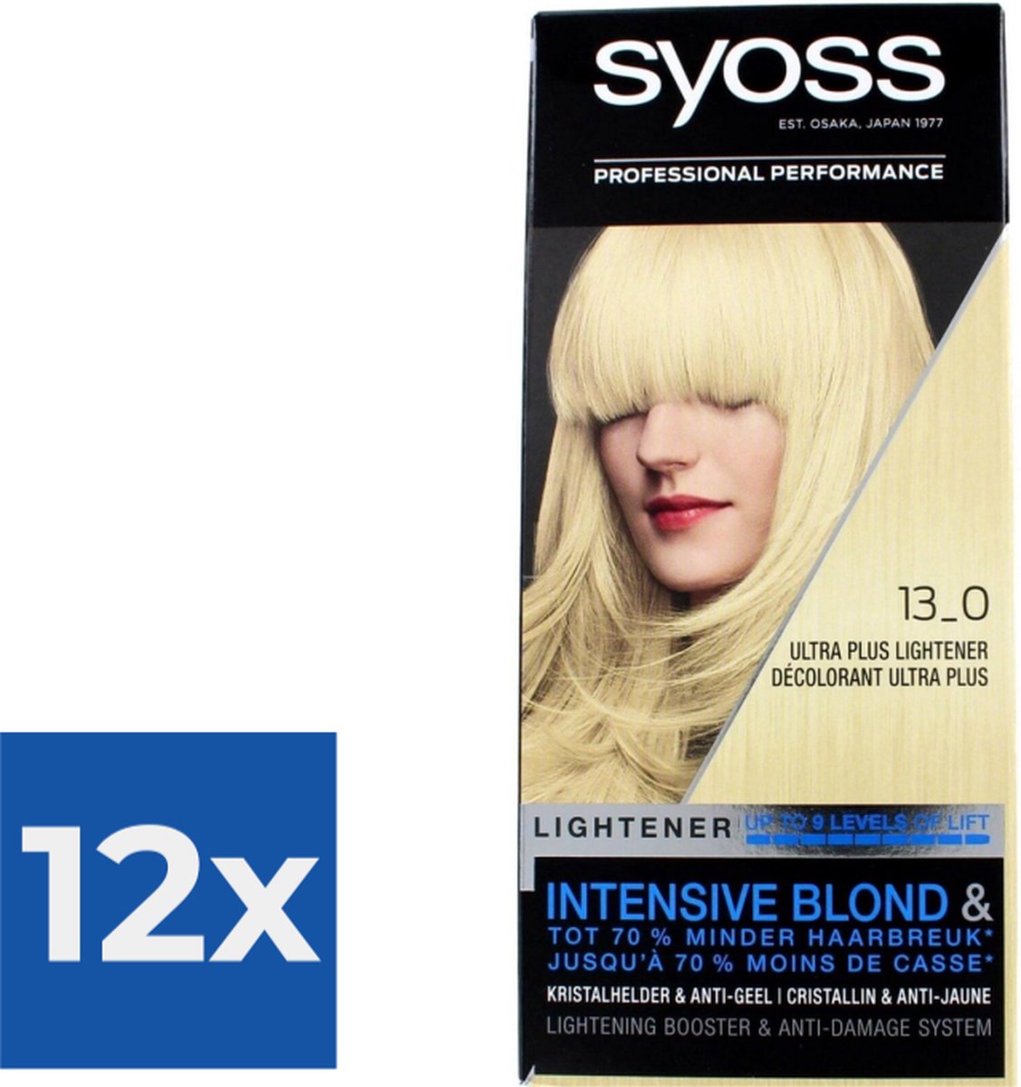 SYOSS Color baseline Lighteners 13-0 Ultra Plus Lightener Haarverf - 1 stuk - Voordeelverpakking 12 stuks