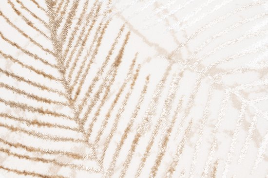 Tapiso Crystal Runner Tapis Tapis Beige Clair à Poils Courts Taille - 100x300