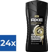 Axe Gold Temptation 3-in-1 Douchegel - 250 ml - Voordeelverpakking 24 stuks