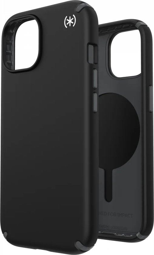 Geschikt voor Speck Apple iPhone 15 Presidio2 Pro Back Cover Hoesje Geschikt voor Mag - Zwart