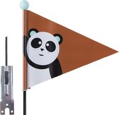 Drapeau de sécurité PexKids Panda - marron avec imprimé panda