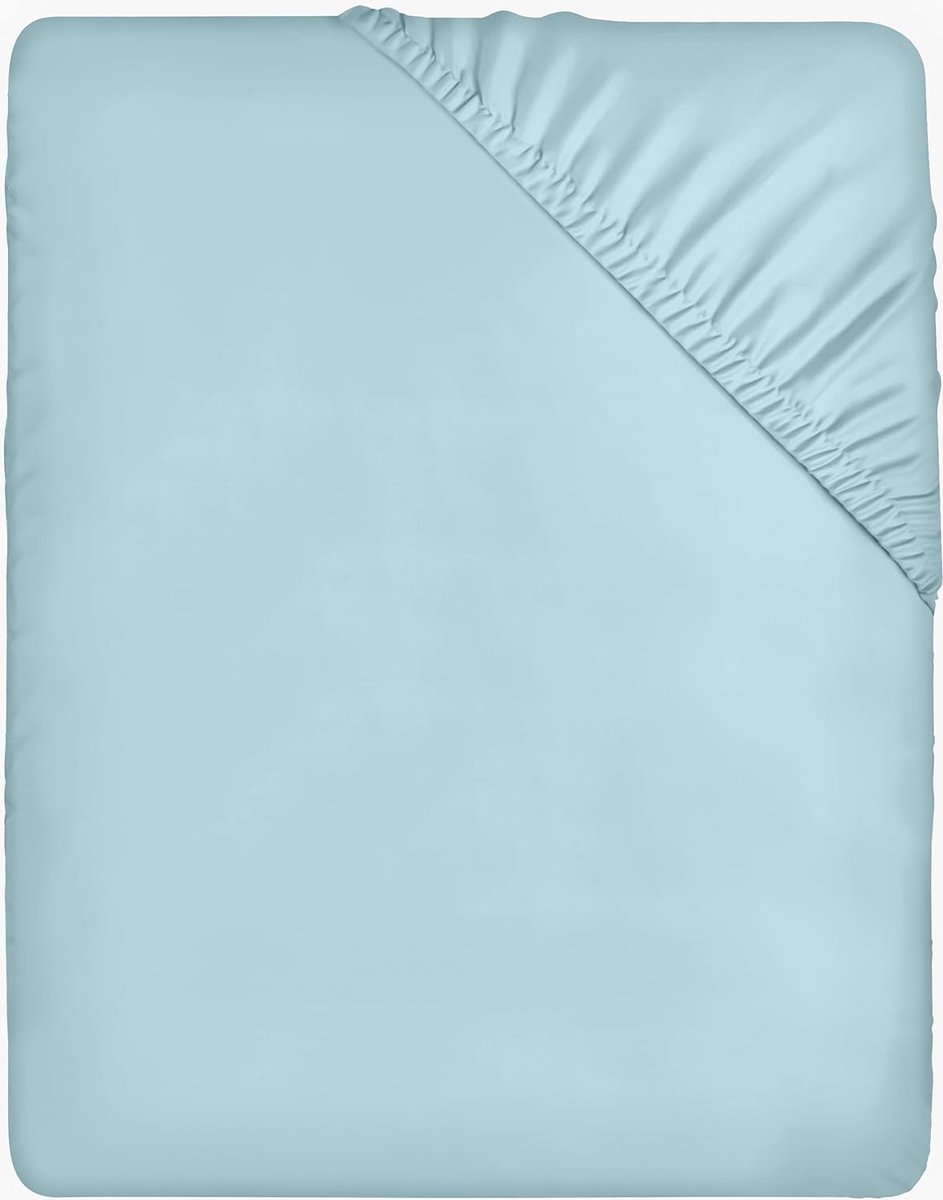 hoeslaken, 100% katoen, Cotton Soft - Anti-allergie \ Bijzonder ademend, resistent, huidvriendelijk135 x 190 x 35cm