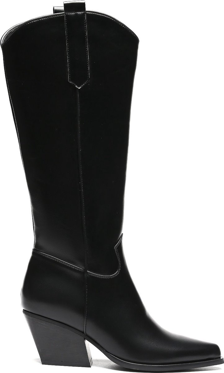 Smile Favorites® Dames Cowboylaarzen - Zwart - Imitatieleer - Maat 36