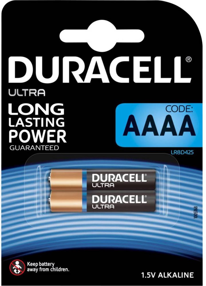 Piles AAAA (LR8D425) par 2, Duracell Ultra longue durée pas chers