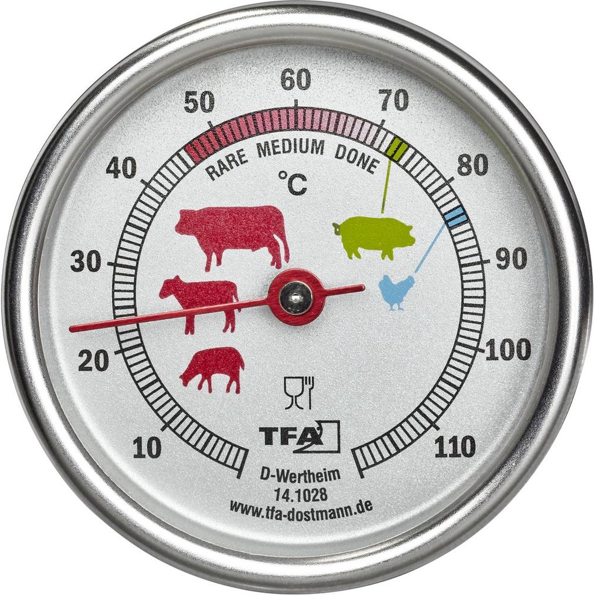 TFA Dostmann 14.1028 BBQ grill smoker thermometer 14.1028
