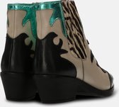 Maruti - Bottes de cow-boy Tessy Offwhite - Noir - Offwhite - Aqua - Zebr - 39
