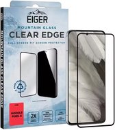 Protecteur d'écran Eiger Mountain Glass Edge adapté à Google Pixel 8 | Case Friendly | Verre trempé | Plein écran | Glas recyclé