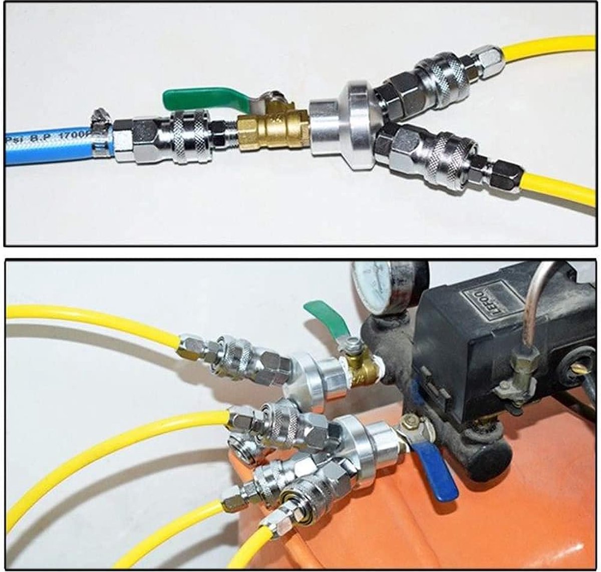 10 pièces Raccord rapide 1/4 BSP pour tuyaux, raccord d'air