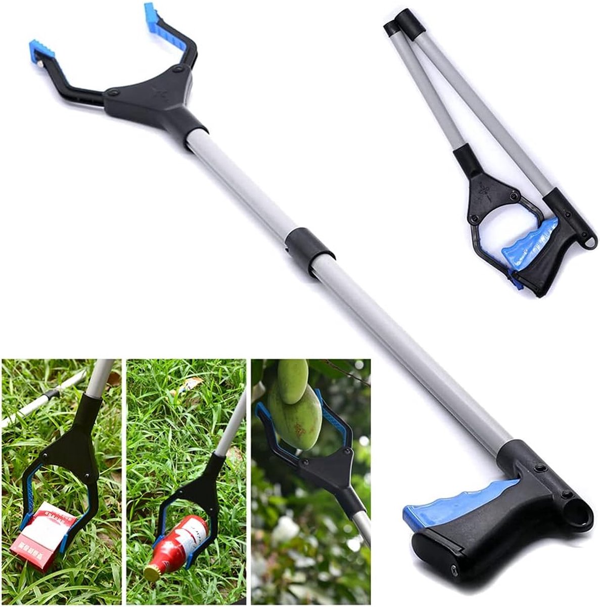 Tuin Grijper, Opvouwbare Grijper, Grijper Tool, Duurzame Grijpende Arm Grijper, Grijper voor Senioren, 32 Inch, Gebruikt voor het oppakken van voorwerpen.
