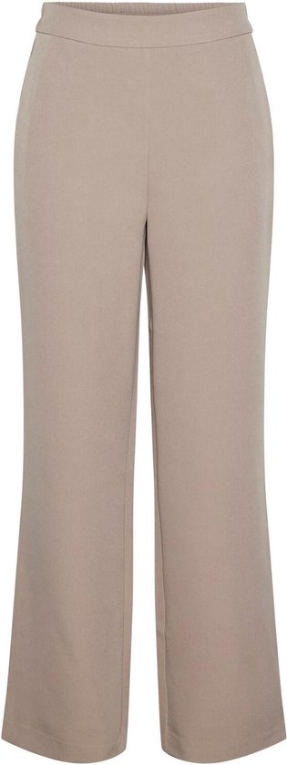 Pieces Broek Pcbozzy Hw Wide Plain Pant Noos Bc 17140744 Silver Mink Dames Maat - W25 X L32