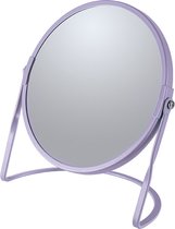 Maquillage Cannes - zoom 5x - métal - 18 x 20 cm - violet lilas - double face