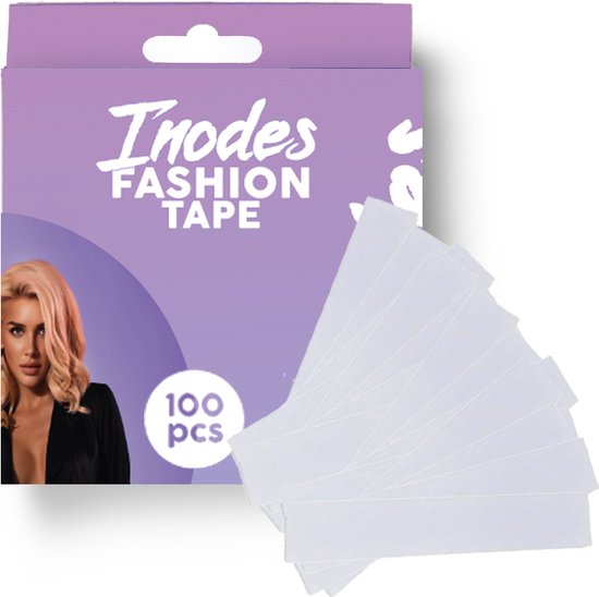 Inodes Ruban adhésif pour soutien-gorge - Bandes de Fashion 100 bandes - 50x 85*12mm & 50x 85*18 mm - Tape Vêtements - Ruban pour vêtements - Tape Tape Mode Tape Vêtements