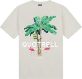 Quotrell Resort T-Shirt Homme Grijs/ Wit