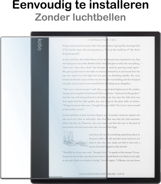 Hoesje Geschikt voor Kobo Elipsa 2E Hoesje Luxe Bescherm Case Trifold Met Screenprotector - Hoes Geschikt voor Kobo Elipsa 2E Hoes Book Cover - Grijs van Hoesje  — afbeelding 5