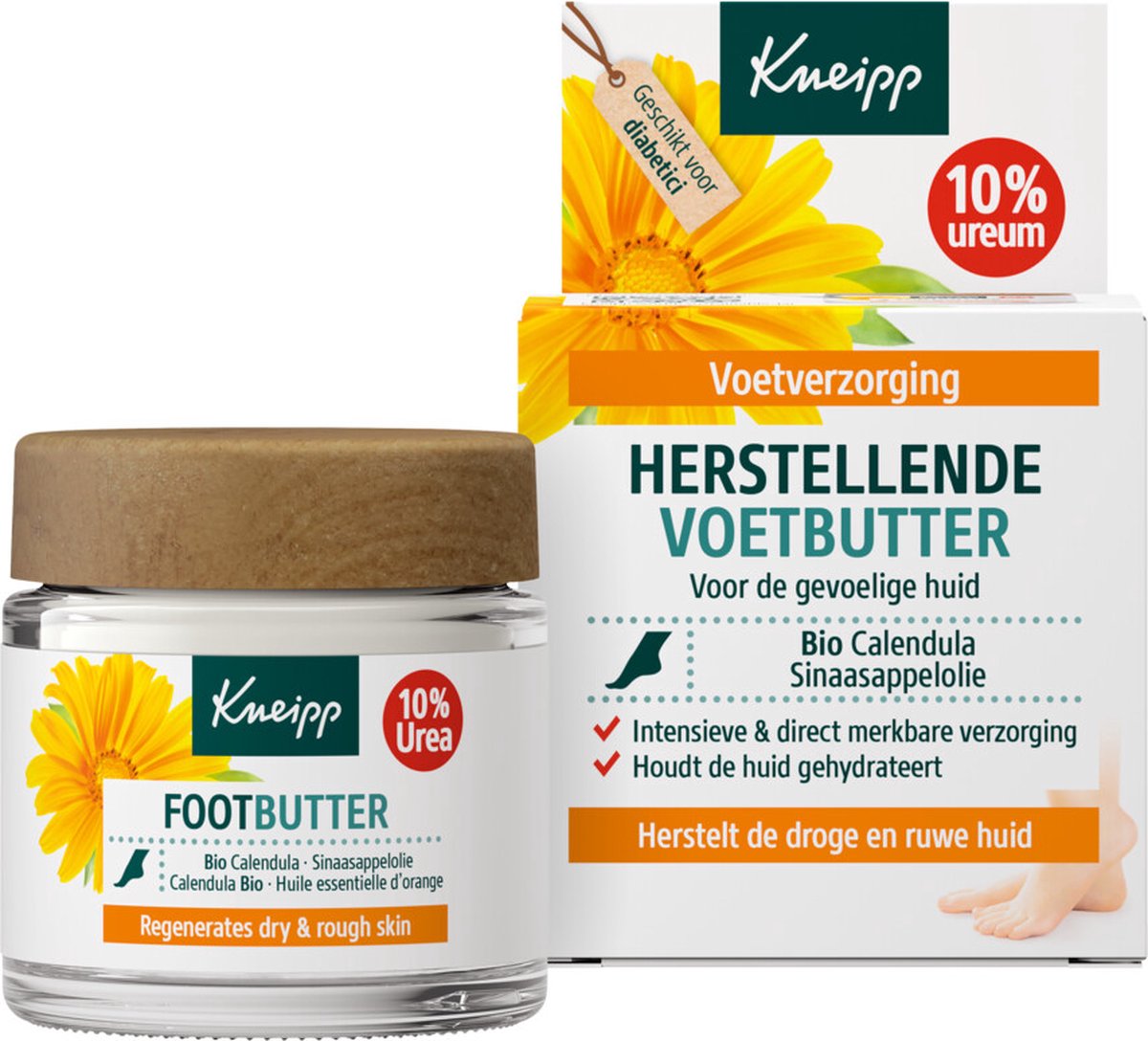 Goedkoopste 3x Kneipp Foot Care Voetbutter Calendula 100 ml