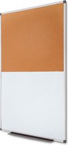 Combibord - Whiteboard Alu / Prikbord 90 X 120 cm - Syna WBC900X1200