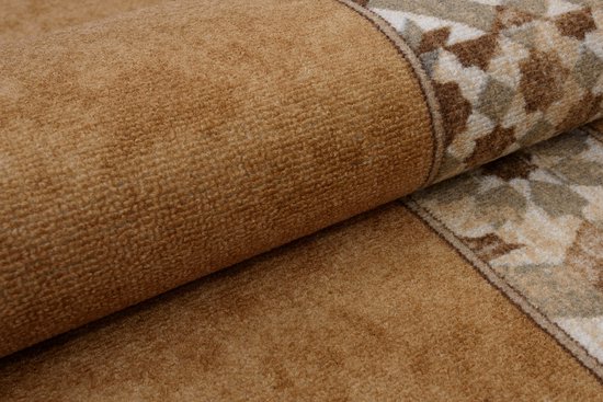 Tapiso – tapis de couloir en caoutchouc antidérapant, marron, Beige, pour couloir Oriental, salon, taille 80x500