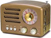 Radio Op Batterijen - Draagbare Radio - Goud