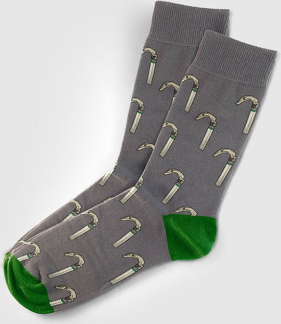Healthy Socks - Laryngoscoop Sok Grijs-Groen - Maat 41/46