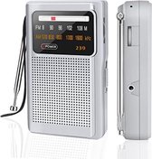 Radio Op Batterijen - Draagbare Radio - Noordadio - Zilver