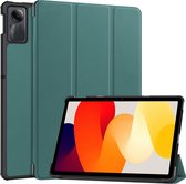 Case2go - Tablet hoes geschikt voor Xiaomi Redmi SE (2023) - Tri-fold Case - Auto/Wake functie - Donkergroen