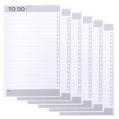 Belle Vous 6 Pak To-Do Lijst Notitieblok Planner – 60 Dagen/Pagina’s Notitieblokken met Pagina’s Zonder Datum – Memo/Organiser Pads Voor Boodschappenlijstjes, Tijdmanagen en Dagelijkse Agenda’s