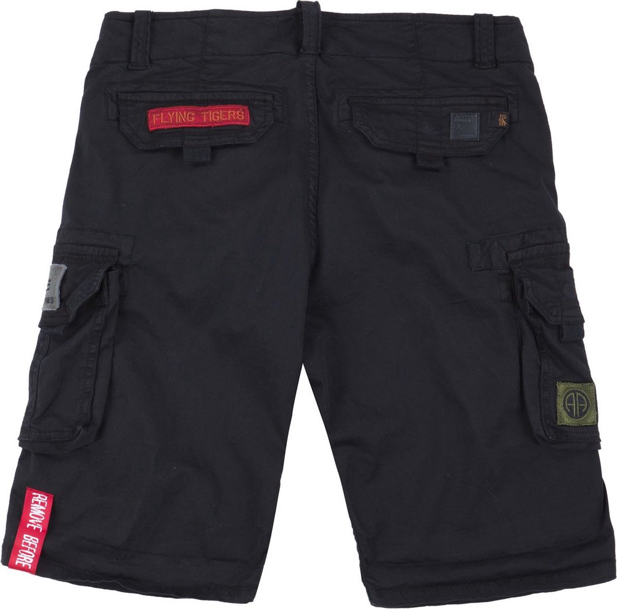 Alpha Industries Crew Short Patch Shorts / Hose Black-36